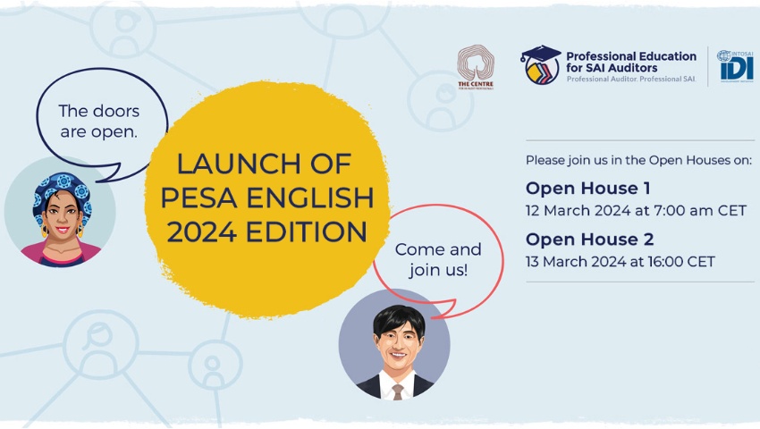 Invitation to the Professional Education for SAI Auditors (PESA) English 2024 Edition
