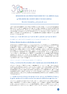 Summary of Agreements of the 51 EUROSAI Governing Board