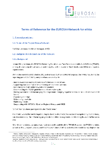 Terms of Reference for the EUROSAI-Network for ethics