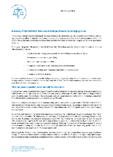 Summary of the EUROSAI Web-based Dialoge Results on Emerging Issues