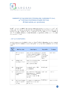 Summary of Agreements of the 50 EUROSAI Governing Board