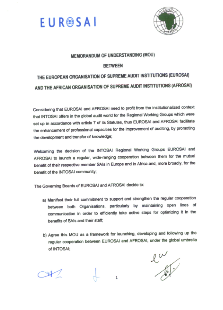 MoU EUROSAI-AFROSAI 