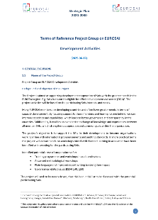 ToR EUROSAI Project Group 