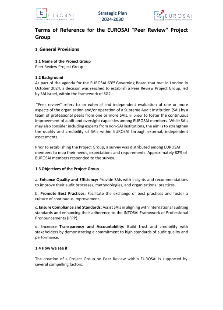 ToR EUROSAI Project Group 