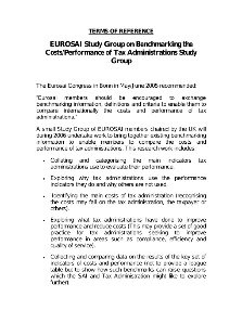 Terms of Reference (ToR) 