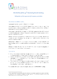 Delegation of the approval of temporary activities 