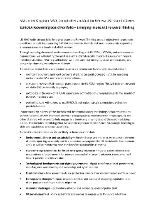 Portfolio on Emerging issues and forward thinking_description