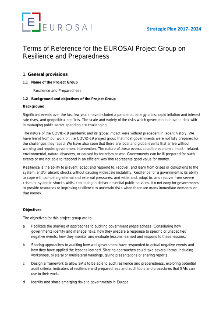 ToR EUROSAI PG on Resilience and Preparedness 