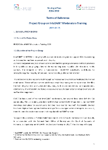 ToR EUROSAI Project Group “IntoSAINT Moderators Training”