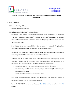ToR EUROSAI Project Group “EUROSAI Innovations Newsletter” 