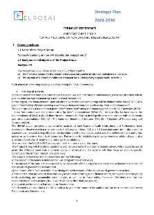 ToR EUROSAI project group “capacity building on non-SAI stakeholder engagement” 