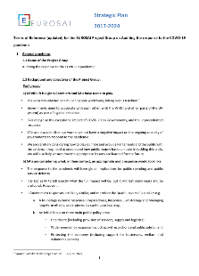 ToR (updated) for the EUROSAI Project Group on Auditing the response to the COVID-19  pandemic