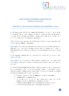 Summary of Agreements of the 48 EUROSAI Governing Board