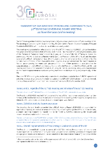Summary of Agreements of the 52 EUROSAI Governing Board