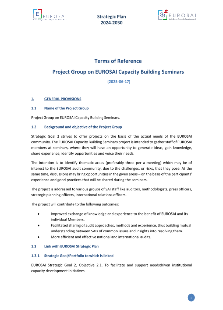 ToR EUROSAI Project Group 